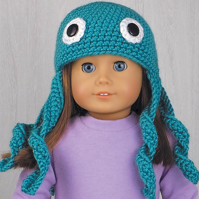 Octopus Hat for 18-Inch Dolls