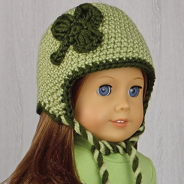 Shamrock Hat for 18-Inch Dolls