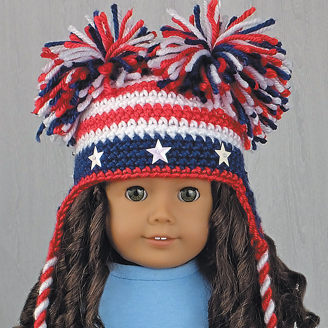 Stars & Stripes Hat for 18-Inch Dolls