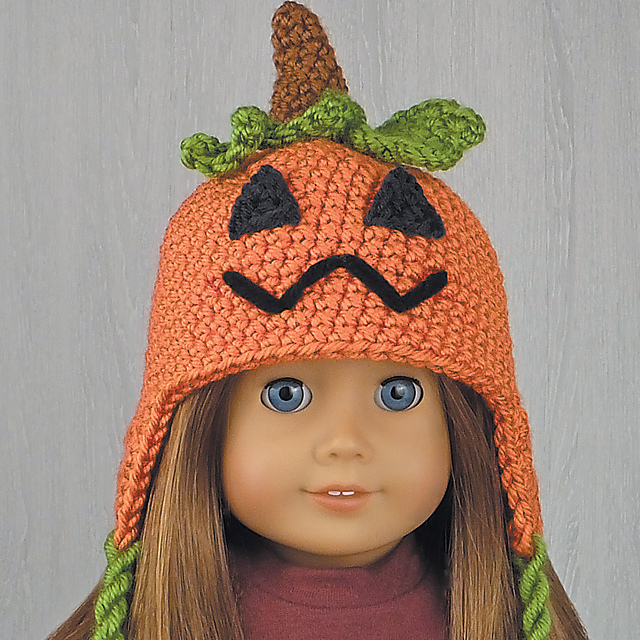 Pumpkin Hat for 18-Inch Dolls