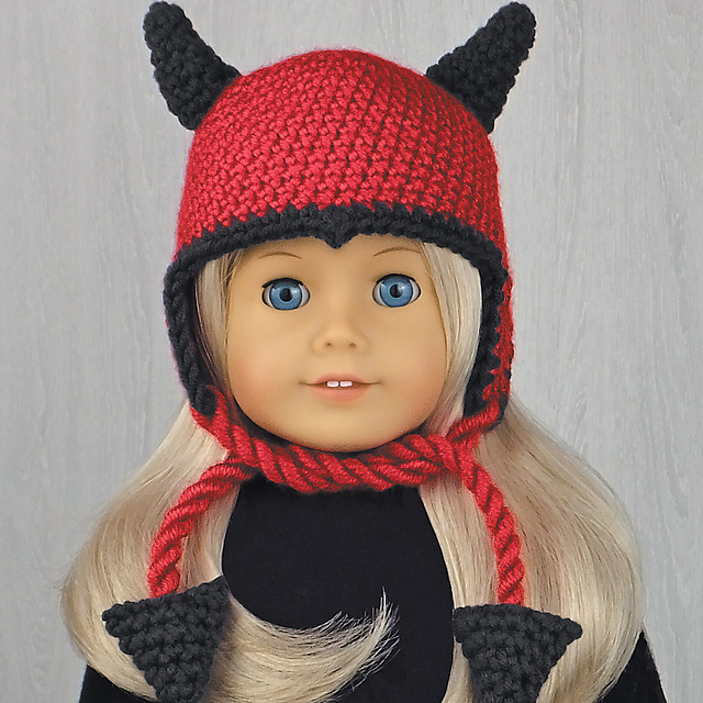 Devil Hat for 18-Inch Dolls