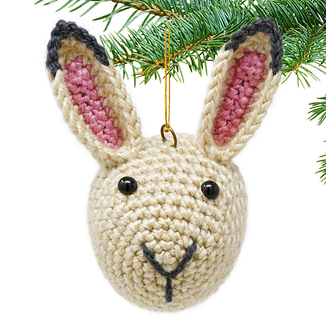 Snowshoe Hare Christmas Ornament