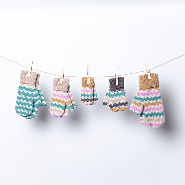 Akvarell Mittens Children