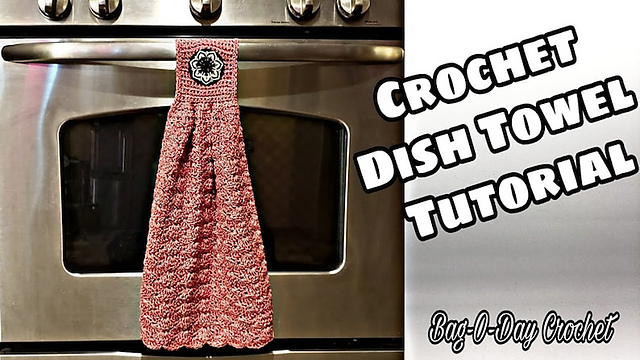 Easy Crochet Dish Towel