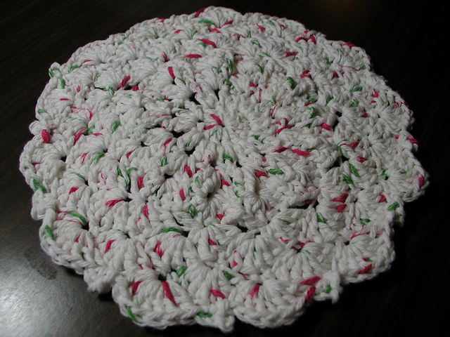 Christmas Shells Dishcloth