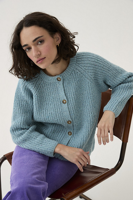 Ravelry: 10780 Round Neck Rib Cardigan pattern by Sirdar