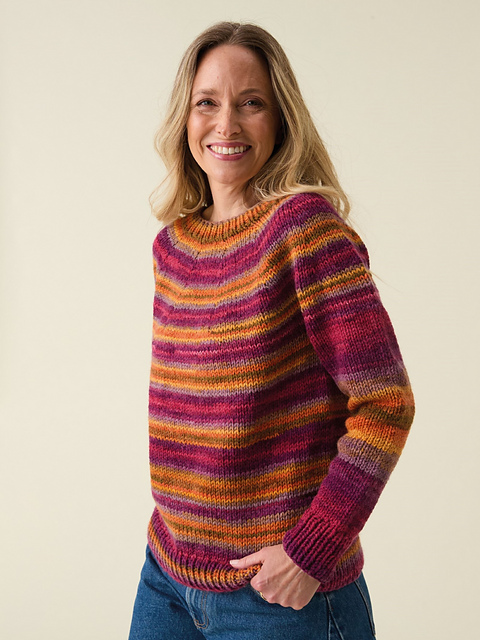 10858 Top Down Yoke Sweater