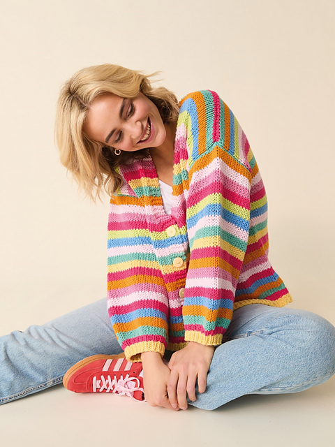 10877 Cult Striped Cardigan