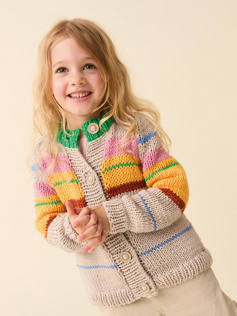 2639 Scandi Stripe Cardi