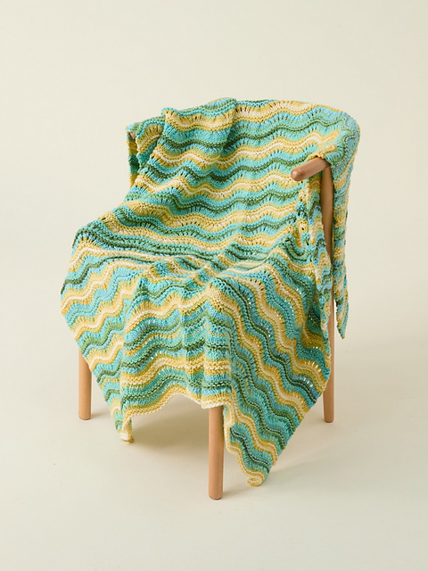 10862 Wave Knit Blanket