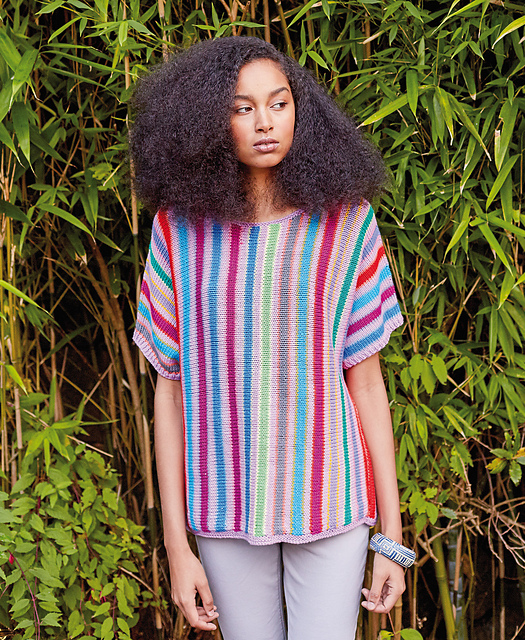 Ravelry: Garden Party Striped Tee pattern by Kaffe Fassett