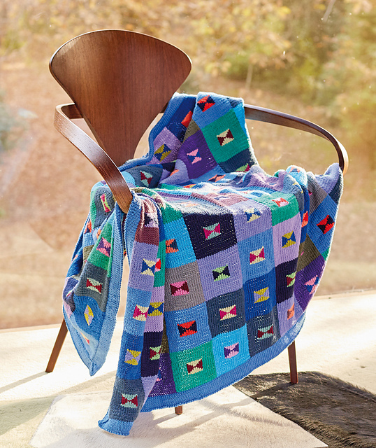 Blue Hourglass Squares
