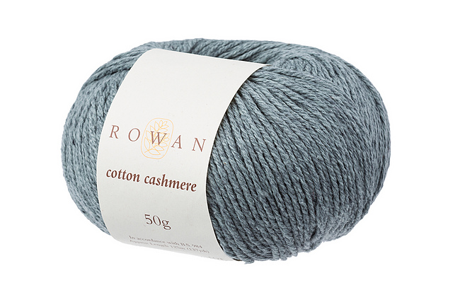 Rowan Charcoal Cotton Cashmere Knit Jumper