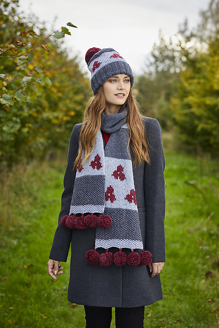 Hydrangea Flower Hat and Scarf
