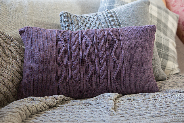 Rectangular Aran Cushion