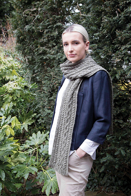 Open Cable Scarf