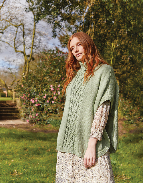 Roll Neck Poncho 10163