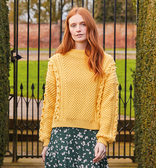 Bobble and Cable Sweater 10159