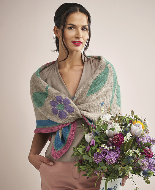 Night Garden Square Scarf