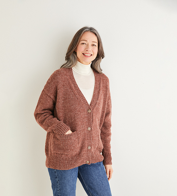 10181 V-Neck Cardigan