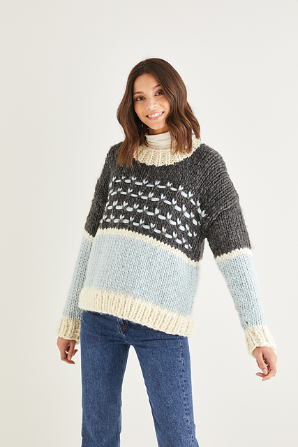 Colourblock Sweater 10184