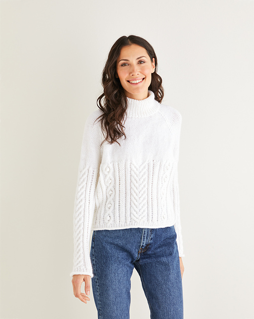 Cabled Sweater 10221