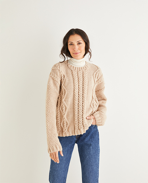 Cabled Sweater 10223