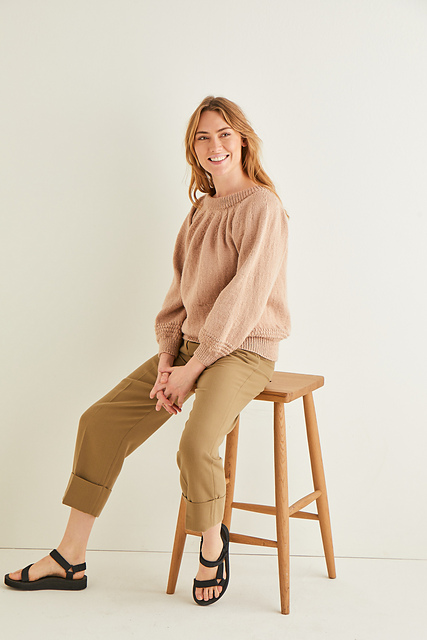 Gathered Yoke Sweater 10271