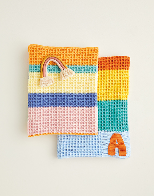 Crochet Waffle Stitch Blanket 5415