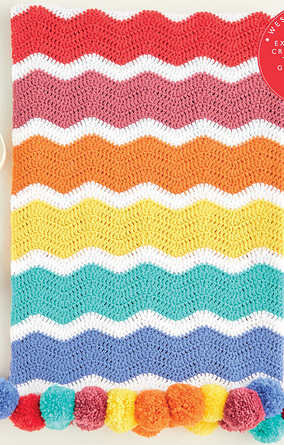 Rainbow Chevron Blanket 5414