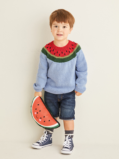 Watermelon Yoke Sweater 2567