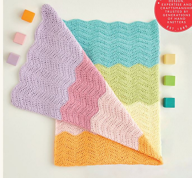 Crochet Ripple Baby Blanket 5426
