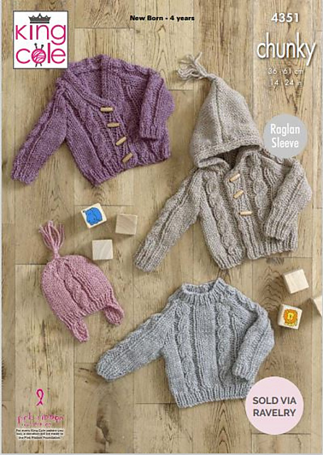 4351 Cardigans and Hat