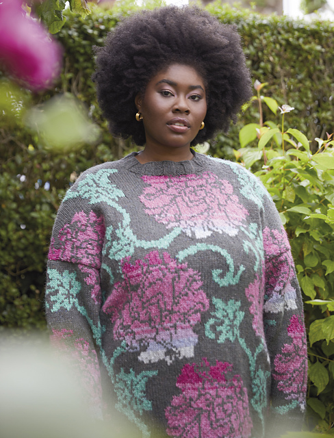 Tropical Brocade Pullover