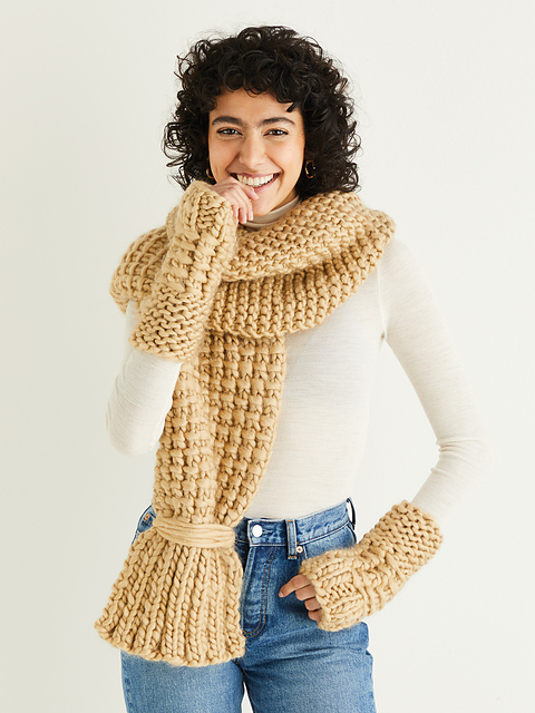 Scarf & Mitts 10314