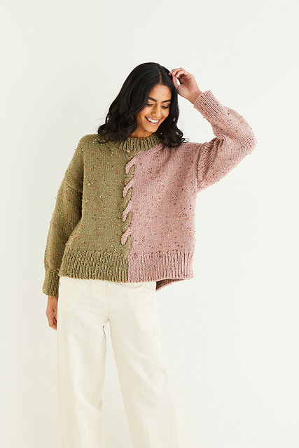 Clever Cable Sweater 10341