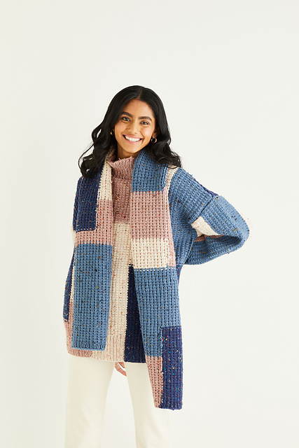 Abstract Sweater & Scarf 10340