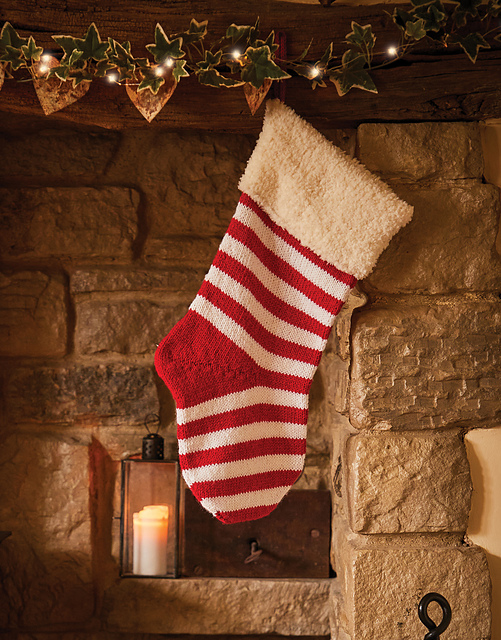 S12311 Striped Christmas Stocking