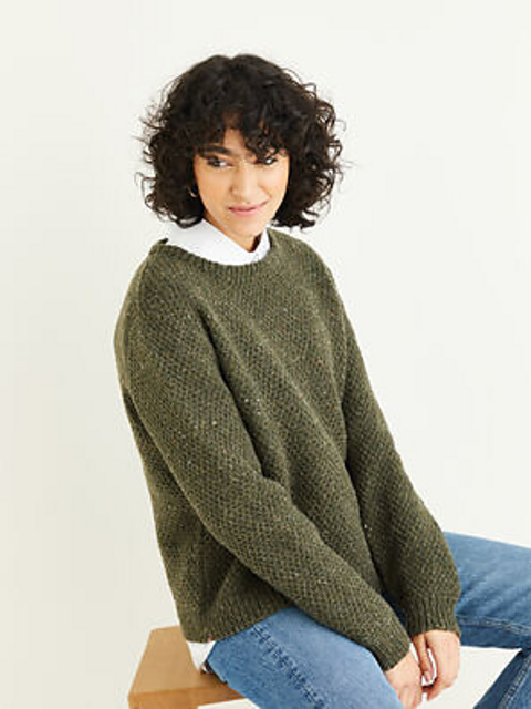 Tweedy Crew Neck Sweater 10346