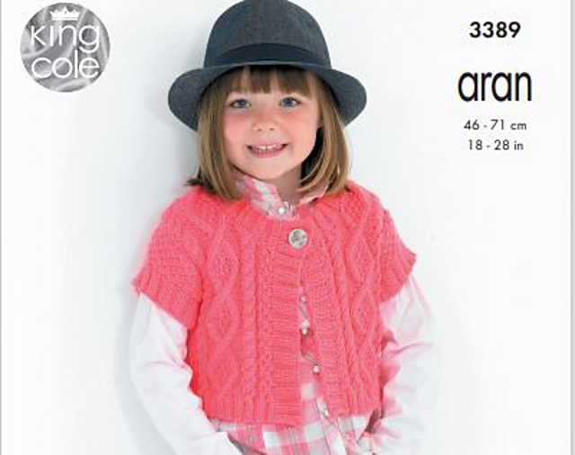 3389 Diamond Cable Cardigan & Vest
