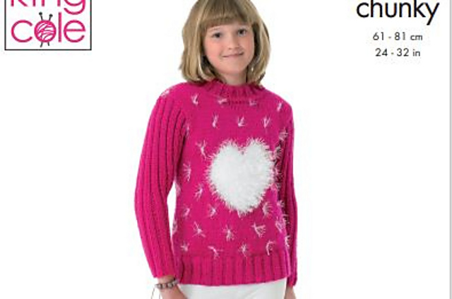 3854 Heart Sweaters