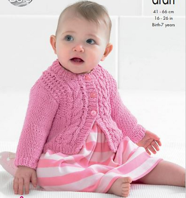 4136 Baby's Coat and Cardigan