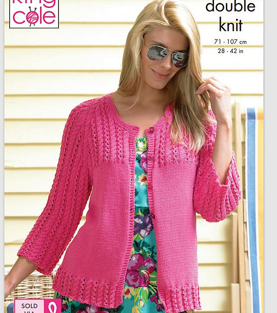 Ravelry: 3165 Cardigan and Top pattern by King Cole Ltd
