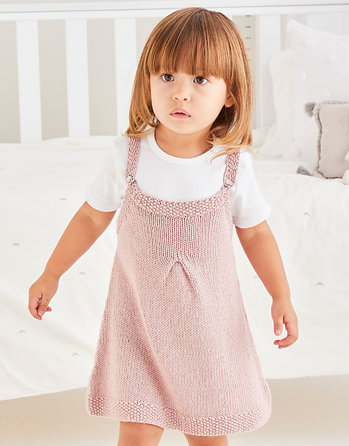 5481 Darted Baby Pinafore