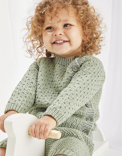 5475 Textured Baby Two Piece Set