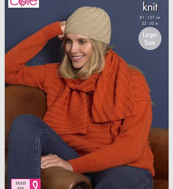 5392 Sweater, Scarf & Hat