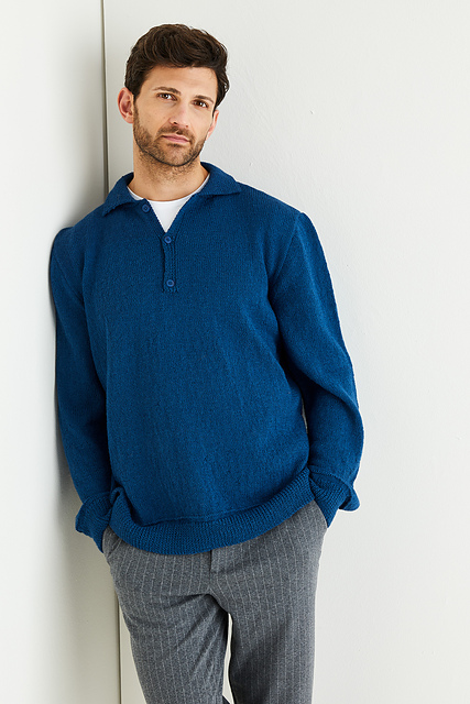 10581 Polo Collar Sweater