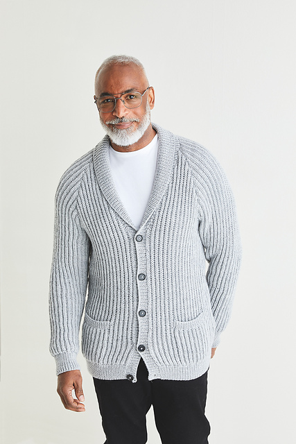 10587 Shawl Collared Cardigan
