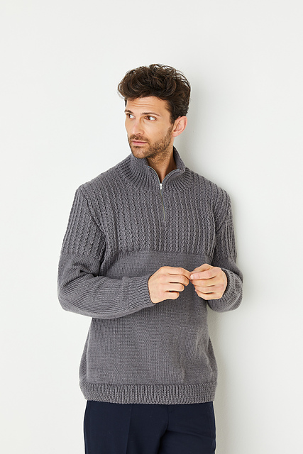 10588 Zip Neck Sweater