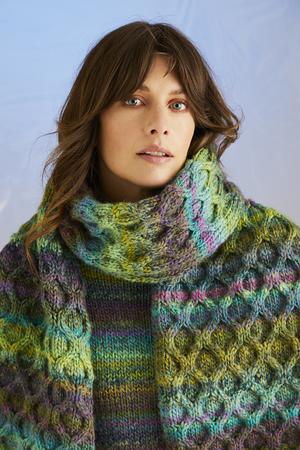 10706 Kelp Sleeve Sweater & Scarf
